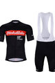 HOLOKOLO Cycling short sleeve jersey and shorts - OBSIDIAN - red/black