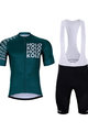 HOLOKOLO Cycling short sleeve jersey and shorts - SHAMROCK - blue/black