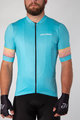 HOLOKOLO Cycling short sleeve jersey and shorts - RAINBOW - light blue/black