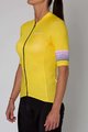 HOLOKOLO Cycling short sleeve jersey - RAINBOW LADY - yellow