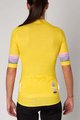 HOLOKOLO Cycling short sleeve jersey - RAINBOW LADY - yellow