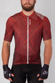 HOLOKOLO Cycling short sleeve jersey and shorts - SPARKLE - bordeaux/black