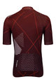 HOLOKOLO Cycling short sleeve jersey and shorts - SPARKLE - bordeaux/black