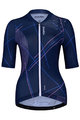 HOLOKOLO Cycling short sleeve jersey and shorts - SPARKLE LADY - black/blue