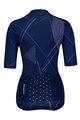 HOLOKOLO Cycling short sleeve jersey and shorts - SPARKLE LADY - black/blue