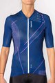 HOLOKOLO Cycling short sleeve jersey - SPARKLE LADY - blue