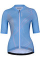 HOLOKOLO Cycling short sleeve jersey - SPARKLE LADY - light blue