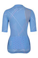 HOLOKOLO Cycling short sleeve jersey - SPARKLE LADY - light blue