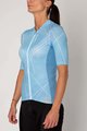 HOLOKOLO Cycling short sleeve jersey - SPARKLE LADY - light blue