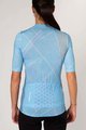 HOLOKOLO Cycling short sleeve jersey - SPARKLE LADY - light blue