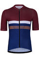 HOLOKOLO Cycling short sleeve jersey and shorts - SPORTY - blue/black/bordeaux