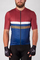 HOLOKOLO Cycling short sleeve jersey and shorts - SPORTY - blue/black/bordeaux