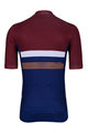 HOLOKOLO Cycling short sleeve jersey and shorts - SPORTY - blue/black/bordeaux