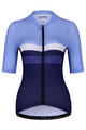 HOLOKOLO Cycling short sleeve jersey and shorts - SPORTY LADY - light blue/blue/black