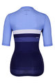 HOLOKOLO Cycling short sleeve jersey - SPORTY LADY - blue/light blue