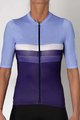 HOLOKOLO Cycling short sleeve jersey - SPORTY LADY - blue/light blue