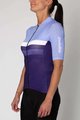 HOLOKOLO Cycling short sleeve jersey - SPORTY LADY - blue/light blue