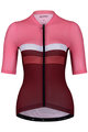 HOLOKOLO Cycling short sleeve jersey and shorts - SPORTY LADY - pink/bordeaux/black