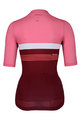 HOLOKOLO Cycling short sleeve jersey - SPORTY LADY - pink/bordeaux