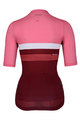 HOLOKOLO Cycling short sleeve jersey and shorts - SPORTY LADY - pink/bordeaux/black