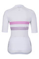 HOLOKOLO Cycling short sleeve jersey - SPORTY LADY - white/pink