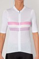 HOLOKOLO Cycling short sleeve jersey - SPORTY LADY - white/pink