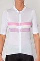 HOLOKOLO Cycling short sleeve jersey - SPORTY LADY - white/pink