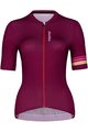 HOLOKOLO Cycling short sleeve jersey and shorts - HAPPY ELITE LADY - bordeaux/black