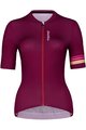 HOLOKOLO Cycling short sleeve jersey and shorts - HAPPY ELITE LADY - bordeaux/black