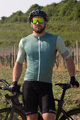 HOLOKOLO Cycling short sleeve jersey and shorts - KIND ELITE - green/black