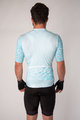 HOLOKOLO Cycling short sleeve jersey and shorts - DELICATE ELITE - light blue/black