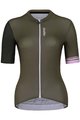 HOLOKOLO Cycling short sleeve jersey and shorts - CONTENT ELITE LADY - black/brown