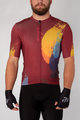 HOLOKOLO Cycling short sleeve jersey and shorts - SURPRISED ELITE - bordeaux/black