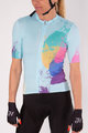 HOLOKOLO Cycling short sleeve jersey - SURPRISED ELITE LADY - purple/yellow/pink/green/light blue