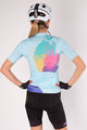 HOLOKOLO Cycling short sleeve jersey - SURPRISED ELITE LADY - purple/yellow/pink/green/light blue