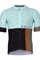 HOLOKOLO Cycling short sleeve jersey - GRATEFUL ELITE - light blue/black