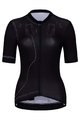 HOLOKOLO Cycling short sleeve jersey and shorts - PLAYFUL ELITE LADY - black