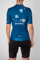 HOLOKOLO Cycling short sleeve jersey - CHARMING ELITE LADY - blue/light blue