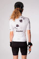 HOLOKOLO Cycling short sleeve jersey - CALM ELITE LADY - white/grey