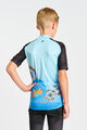 HOLOKOLO Cycling short sleeve jersey - BIKERS KIDS - blue/black