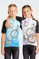 HOLOKOLO Cycling short sleeve jersey - BIKERS KIDS - blue/black
