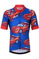 HOLOKOLO Cycling short sleeve jersey - CARS KIDS - red/blue