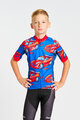 HOLOKOLO Cycling short sleeve jersey - CARS KIDS - red/blue