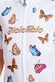 HOLOKOLO Cycling short sleeve jersey - BUTTERFLIES KIDS - white/multicolour
