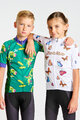 HOLOKOLO Cycling short sleeve jersey - BUTTERFLIES KIDS - white/multicolour