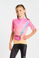 HOLOKOLO Cycling short sleeve jersey - CANDYBAG KIDS - yellow/pink