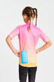 HOLOKOLO Cycling short sleeve jersey - CANDYBAG KIDS - yellow/pink