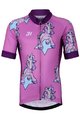 HOLOKOLO Cycling short sleeve jersey - UNICORNS KIDS - pink/multicolour