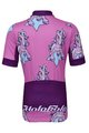 HOLOKOLO Cycling short sleeve jersey and shorts - UNICORNS KIDS - pink/black
