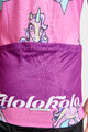 HOLOKOLO Cycling short sleeve jersey - UNICORNS KIDS - pink/multicolour